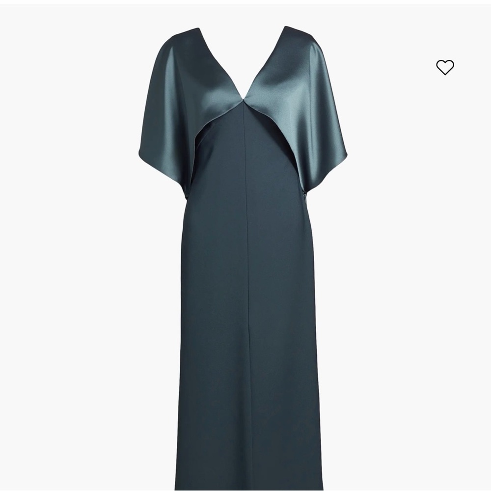 Amsale Elegant Satin Evening Gown - size 8